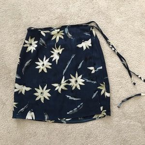 Floral Wrap Around Skirt